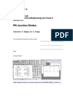 PN Junction Diodes: (Experiment 1)