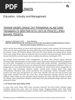 Download TEKNIK EKSPLORASI ZAT PEWARNA ALAM DARI TANAMAN DI SEKITAR KITA UNTUK PENCELUPAN BAHAN TEKSTIL  B4D3 CONSULTANTSpdf by sophiaallamin SN368994900 doc pdf