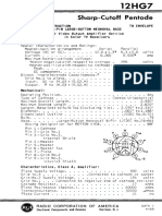 12hg7 Tube Datasheet