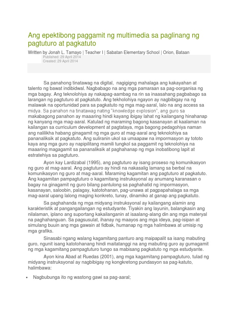 Paggamit ng teknolohiya sa pagtuturo thesis 04 picture