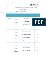 Cronograma de Referencia Para El Desarrollo de Las Actividades de La Tercera Parte