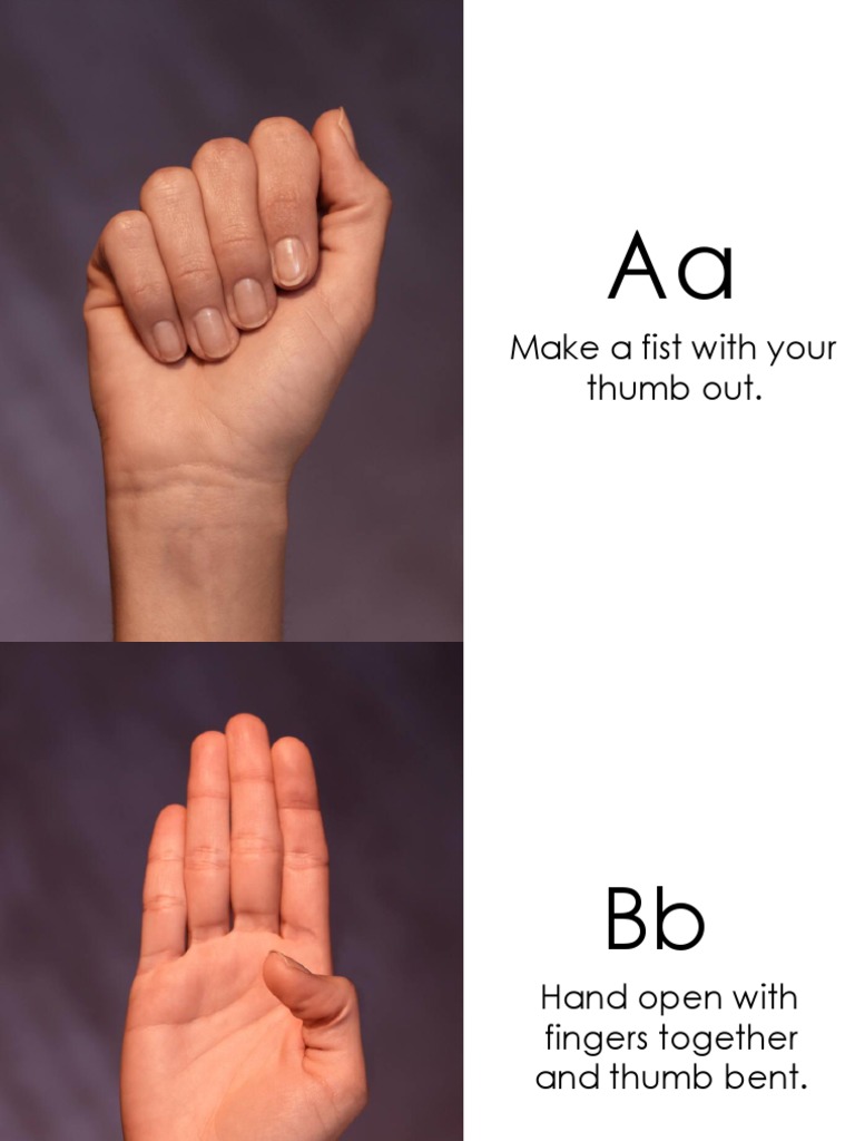 Hand Sign Instructions Guide | PDF | Hand | Languages