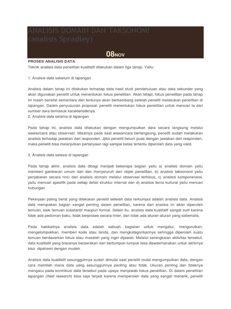 Cara Melakukan Analisis Data Penelitian Kualitatif