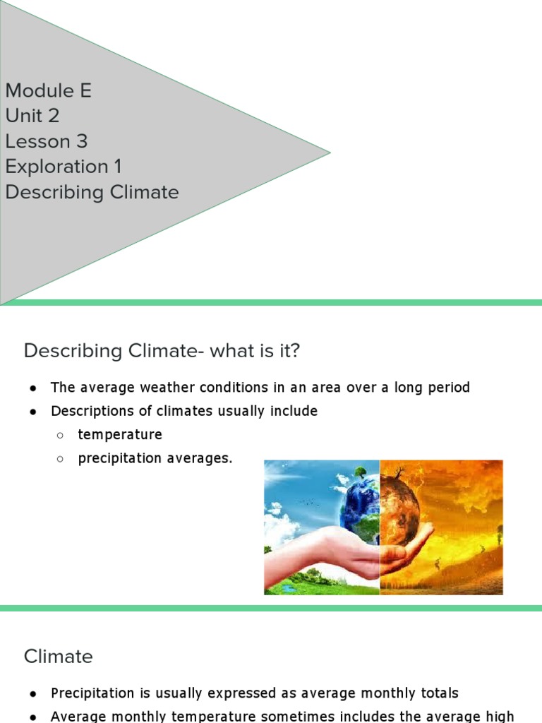 Understanding Climate Descriptions | PDF | Finance & Money Management