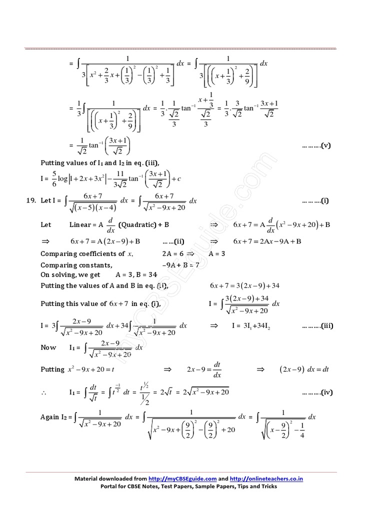 X Integrals 22 | PDF | Mathematical Analysis | Algebra