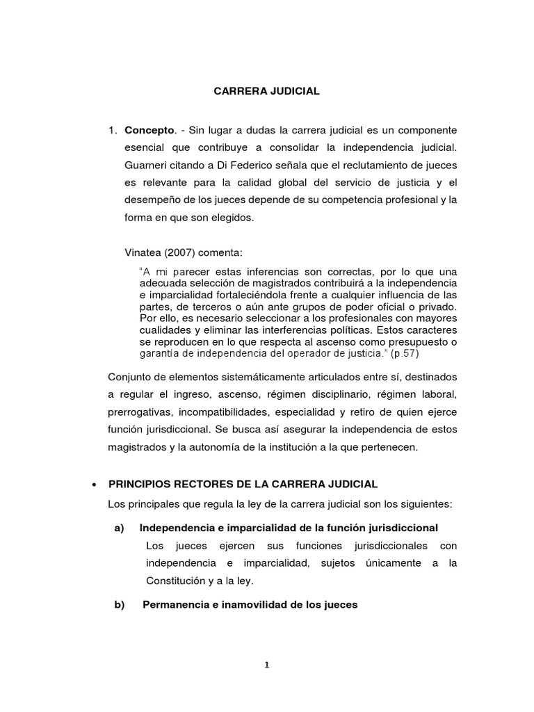 Carrera Judicial y Requisitos de Magistrados | PDF | Juez | Debido al ...
