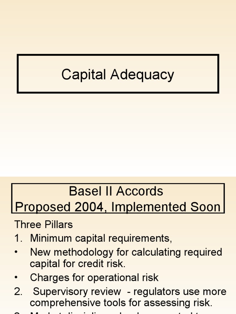 Understanding Basel II Capital Adequacy | PDF