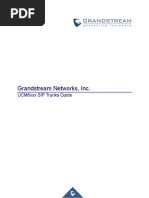 Grandstream Networks, Inc.: UCM6xxx SIP Trunks Guide