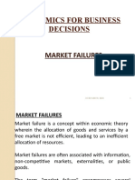 Economics For Business Decisions: Market Failures