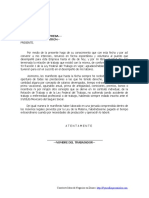 Carta Renuncia Voluntaria Ejemplo