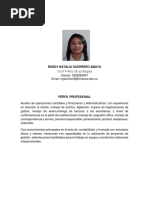 Hoja de Vida Natalia