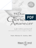 33 Días Hacia Un Glorioso Amanecer - Un Retiro Personal Como Preparacion para La Consagracion A María PDF