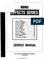 Korg Guitar Effects Service Manual
