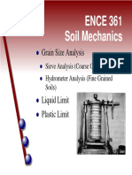 ENCE 361 Soil Mechanics: Grain Size Analysis