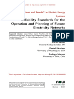 Reliability standards for future electricity networks