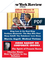 Robinson, Marilynne - Conversation With President Obama, Part 2 (NYRB, 19 Nov. 2015)