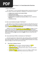 Using Hot Potatoes to Create Interactive Exercises