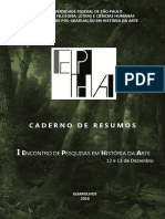 I EPHA - UNIFESP - Caderno de Resumos PDF