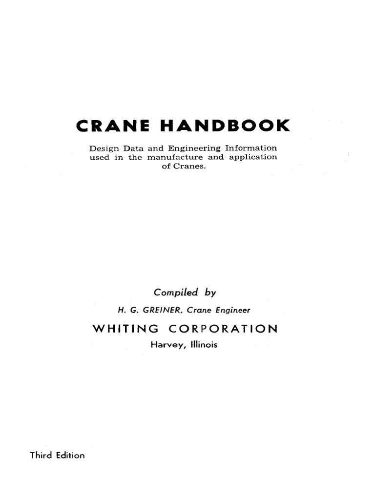 Whiting Crane Handbook Pdf