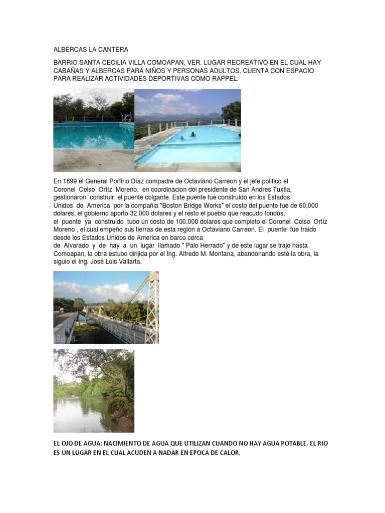 Lugares Turisticos de Comoapan | PDF
