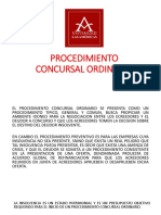 PROCEDIMIENTO CONCURSAL ORDINARIO