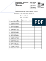 Daftar Hadir Mahasiswa Praktek Kerja Lapangan (Sayuti)