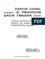 Virgil P. Andronescu, Organisația comunelor și provinciei Dacia Traiană, Constanța, Tipografia Ovidiu, 1905.pdf