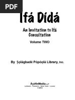 Odu Ifa Iwori Ogbe To Iwori Ofun