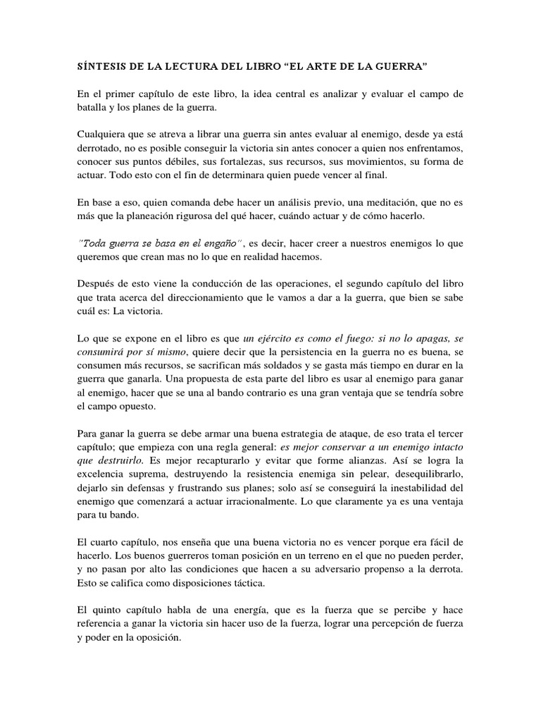 Sintesis de La Lectura Del Libro