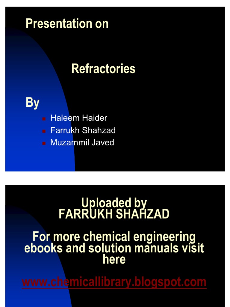 Refractories PDF Refractory Building Materials