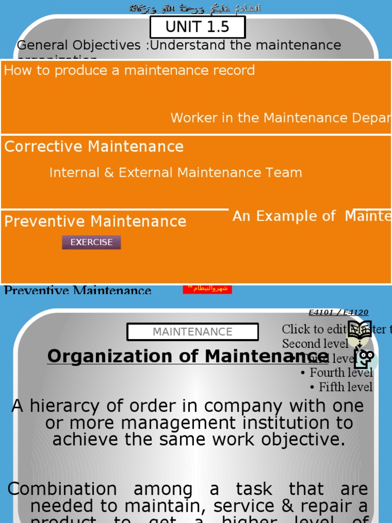 CH 1.5 - Organization of Maintenance | PDF | Expert | Business