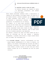 La Actividad Equilibra Nuestro Estado de Ánimo