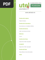 Formato de Entrega de Tareas UTEL | PDF