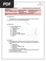 Student Nurse Kardex Sheet