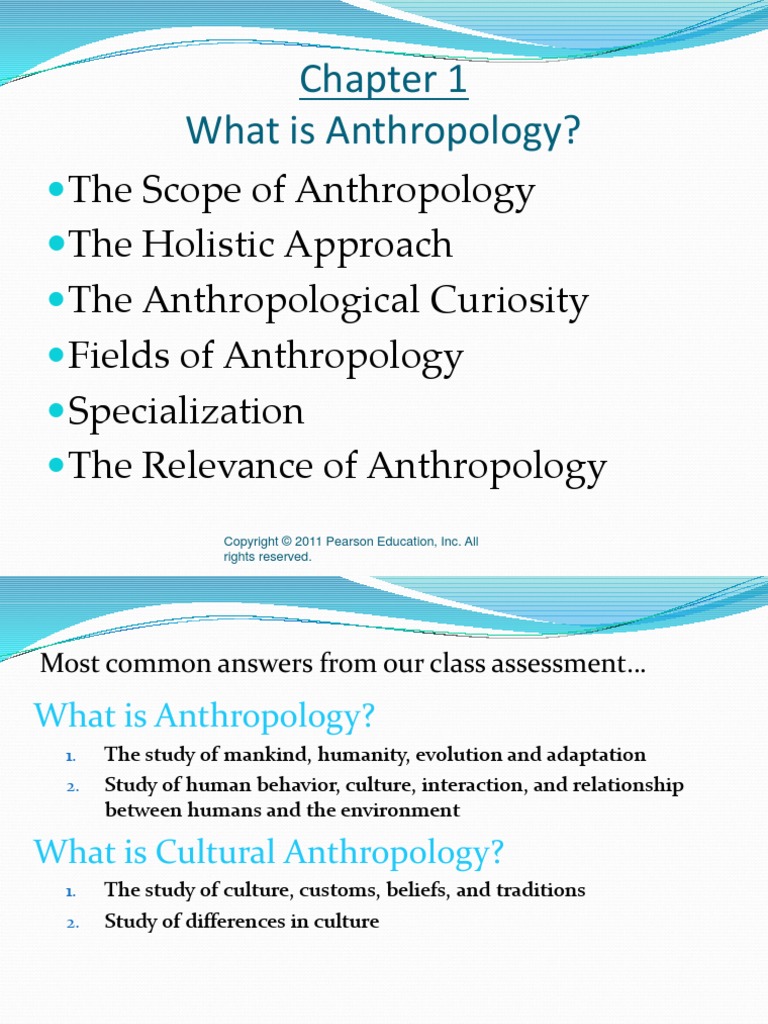 Chapter 1 What Is Anthropology Anthropology Archaeology