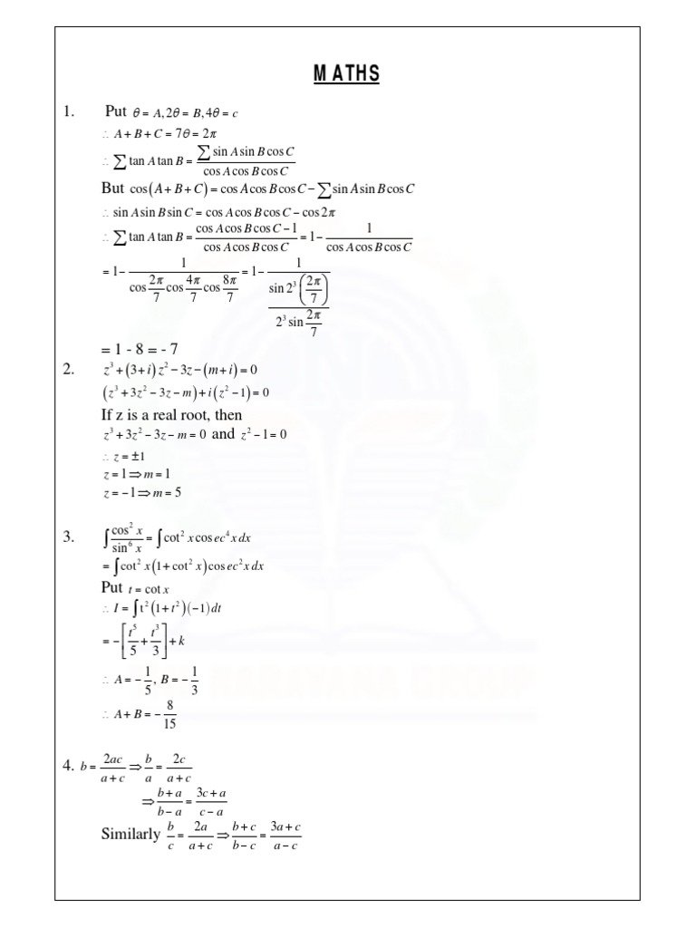 Advanced Math and Physics Problems | PDF | Electron | Electric Current