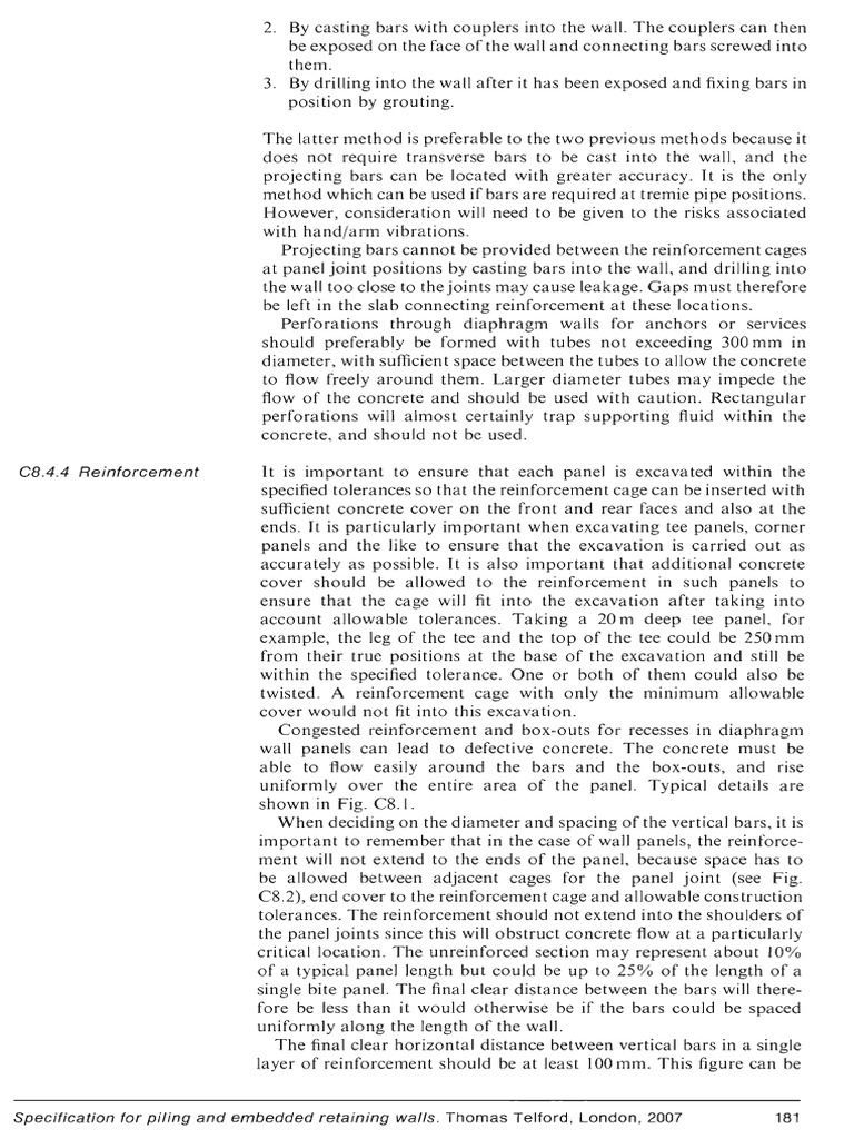 ICE Specification For Piling and Embedded Retaining Walls | Download ...