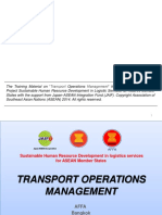 Transport Operation Management - ASEAN Disclaimer PDF