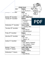 Study Plan