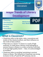 Major Trends of Literary Development (Literary Periods/Movements)