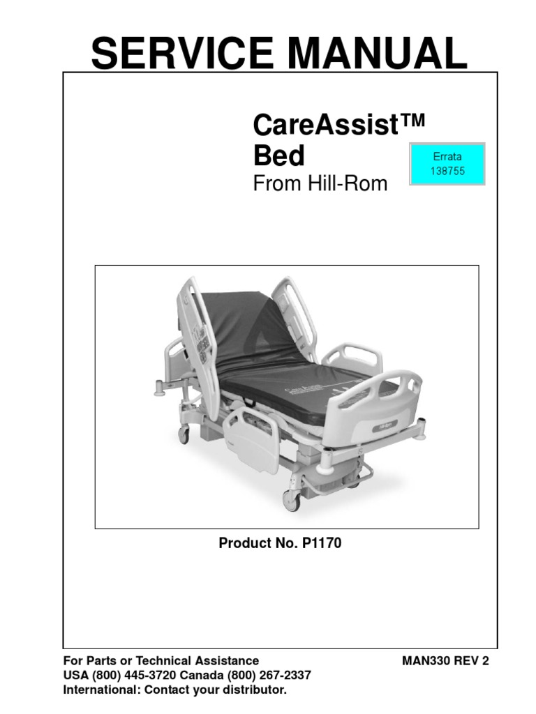 Hill Rom Care Assist Service Manual PDF Volt Mattress