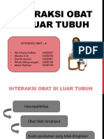 Interaksi Obat Di Luar Tubuh