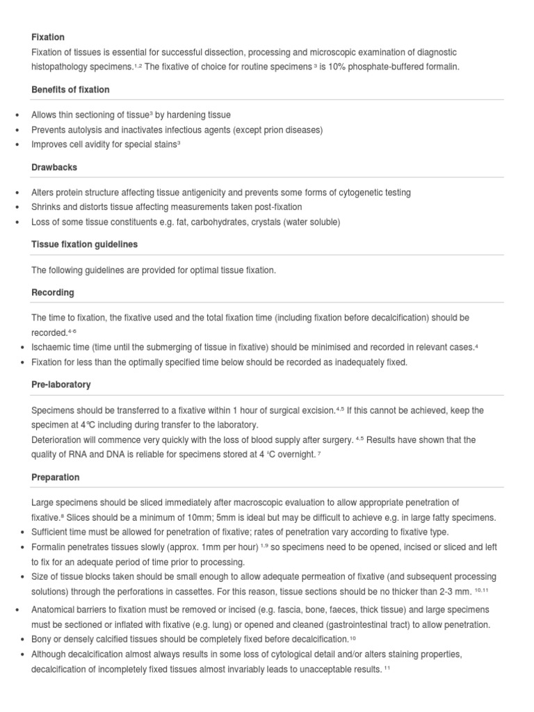 Fixation Download Free PDF Fixation (Histology) Formaldehyde