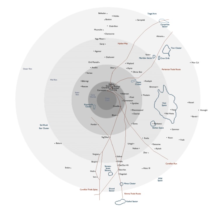 Star Wars - Galaxy Map PDF | PDF