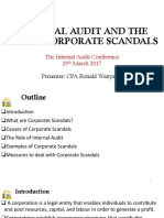 ICPAK Internal Audit The Rising Corporate Scandals 29.3.2017