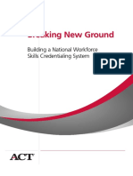 Breaking New Ground: Building A National Workforce Skills Credentialing System