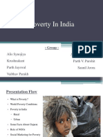 Poverty in India: Alis Synojiya Krushnakant Parth Jayswal Vaibhav Parakh Ankit Bhadiyadra Parth V. Purohit Saunil Arora