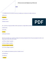 8.8 - Prova de Sistemas Eletricos