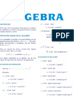 Formulario de Álgebra Básica Matemáticas