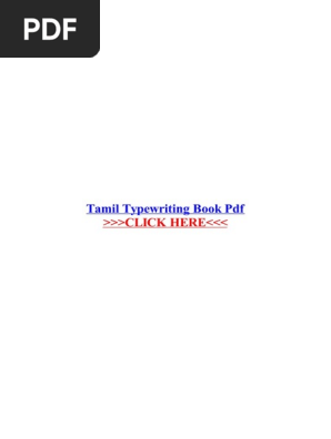 Tamil Typewriting Book Pdf Pdf Portable Document Format Typewriter